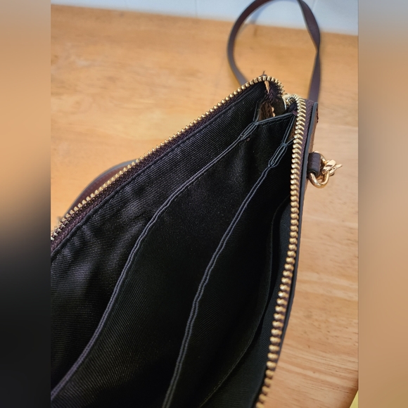 Vince Camuto leather and multi strap cross body bag with braided zipper. NWOT - Picture 10 of 11